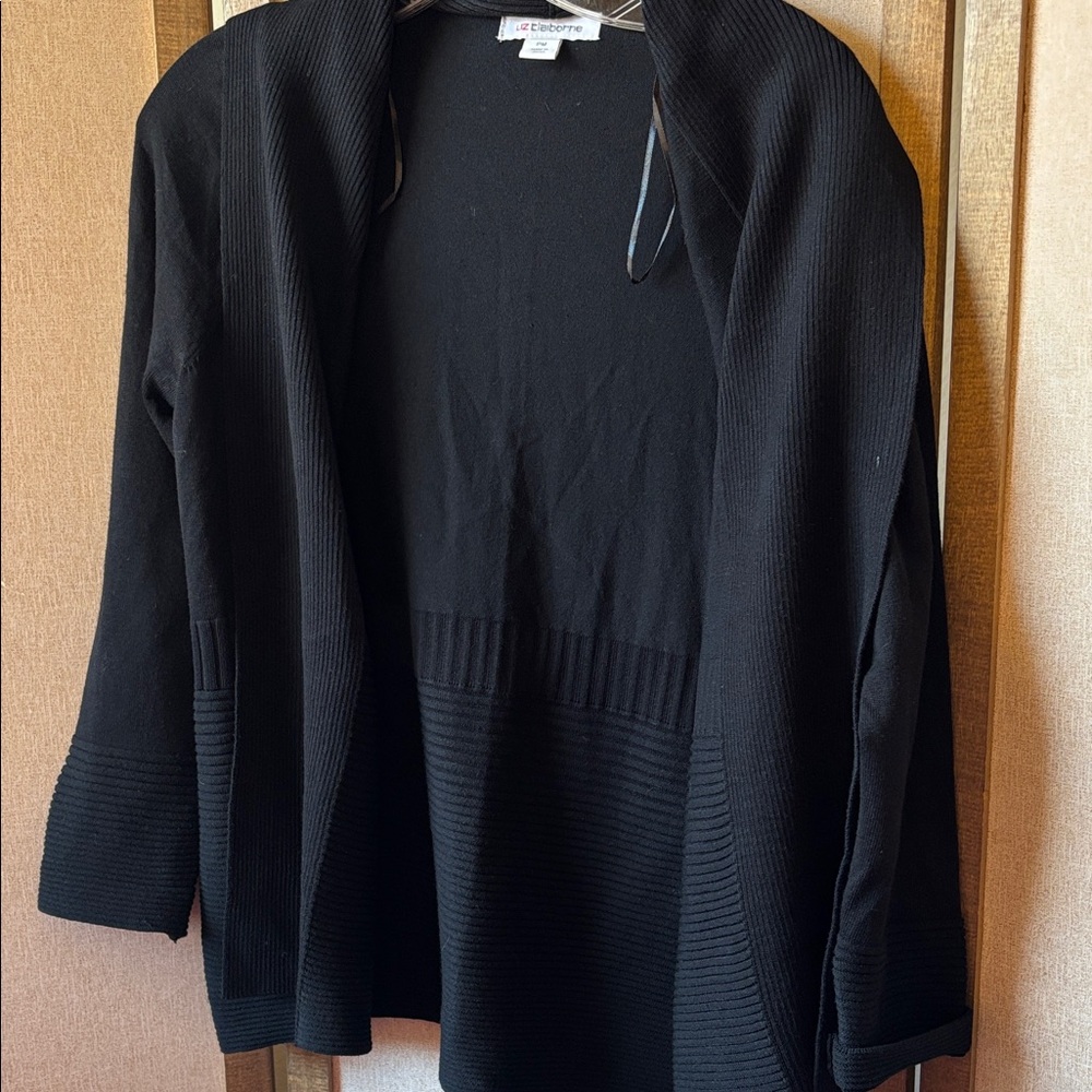 Liz Claiborne Black Women's Cardigan petite medium